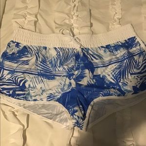 OPI Juniors' Blue Parrot Swimsuit Cover Shorts